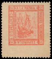 1898. Guerra España Estados Unidos. 2 Series En Azul, Verde Y Rojo. Peso= 15 Gramos. - Spanish Civil War Labels