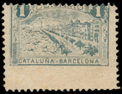 CATALUNYA. 1900ca. Serie De 5 Sellos Geográficos De 1 Céntimo. Peso= 15 Gramos. - Spanish Civil War Labels