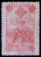 CATALUNYA. 1900. Visca Catalunya. 5 Distintas Viñetas. Nathan C-22. Peso= 15 Gramos. - Spanish Civil War Labels