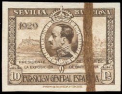 (*) 434/47. Sevilla-Barcelona. Con Rayas De Inutilización De Planchas. Lujo. Cat. 260 €. Peso= 15... - Errors & Oddities