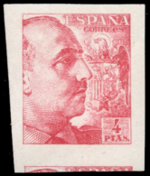 ** 1058s. Franco 4 Ptas. Sin Dentar. Lujo. Certificado CMF. Peso= 15 Gramos. - Autres & Non Classés