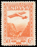 ** 650/54. Montserrat Aérea. Muy Bien Centrada. Cat. 143 €. Peso= 15 Gramos. - Other & Unclassified