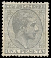 * 197. Alfonso XII. 1 Pta. Muy Bien Centrado. Cat. 112 €. Peso= 15 Gramos. - Autres & Non Classés