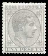 * 197. Alfonso XII. 1 Pta. Excelente Centraje Para Esta Emisión. Cat. 112 €. Peso= 15 Gramos. - Other & Unclassified