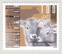 Switzerland 2013 (03) Kühe Kuh Cow Hausrind Cattle Vaches MNH ** - Neufs