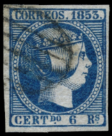 21. 6 Reales. Parrilla Negra. Pieza De Lujo. Color Intenso Y Buenos Márgenes. Cert. Sempere-AIEP. Cat. 610... - Autres & Non Classés