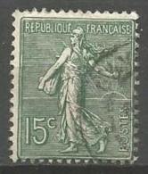 France - F1/213 - Type Semeuse Lignée - N°130 Obl. - 1903-60 Säerin, Untergrund Schraffiert