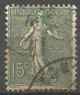 France - F1/214 - Type Semeuse Lignée - N°130c Obl. - 1903-60 Semeuse A Righe
