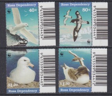 Ross Dependency 1997 Sea Birds WWF 4v  (code In Margin) ** Mnh (33889A) - Nuovi