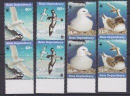 Ross Dependency 1997 Sea Birds WWF 4v  (pair)  ** Mnh (33889B) - Nuevos