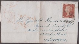 An 1848 Envelope To "10 Lancaster Place, Waterloo Road, London", With An Almost Impos   Price Adj 9th July 2021 - Storia Postale