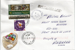 Lettre De Székelyudvarhely , Transylvanie, Adressée ANDORRA, Avec Timbre à Date Arrivée - Storia Postale