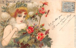 Illustrateur   Abeillé   Série Des Fleurs. La Boule De Neige Et Le Primevère - Autres & Non Classés