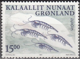 Groenland 2001 Michel 368 Neuf ** Cote (2013) 6.00 Euro Europa CEPT Krill Euphausia Superba - Neufs