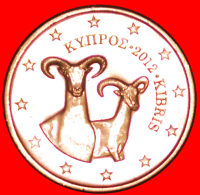 § GREECE: CYPRUS ★ 2 CENTS 2012 UNC MINT LUSTER! LOW START★ NO RESERVE! - Chypre