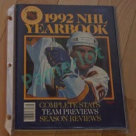 Hockey Canada -1992 NHL Yearbook Complete Stats Team Previews Season Reviews 192 Pages - Otros & Sin Clasificación