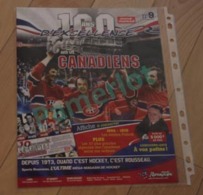 Hockey Canada -Serie Hommage Poster Géant100 Ans D'excellence Avec Les Canadiens Affiche 42 X 56 Cm Ouvert #9 - Autres & Non Classés