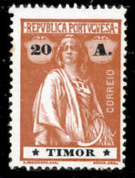 !										■■■■■ds■■ Timor 1913 AF#171(*) Ceres 20 Avos Chalky (x1043) - Timor