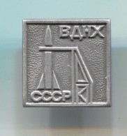 Space Cosmos Spaceship Programe, VDNH - Russian ( USSR ), Vintage Pin Badge, Abzeichen - Raumfahrt
