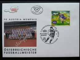 Austria Football 1998 Sport Games Team (stamp FDC) - Sonstige & Ohne Zuordnung