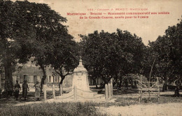 MARTINIQUE TRINITE MONUMENT COMMEMORATIF AUX SOLDATS DE LA GRANDE GUERRE - La Trinite