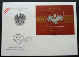 Austria 150th Anniversary Musical Angels 1992 (miniature FDC) *Recess Printing Effect *unusual - Other & Unclassified