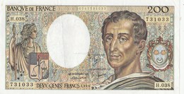 BILLET 200 FRANCS MONTESQUIEU - 200 F 1981-1994 ''Montesquieu''