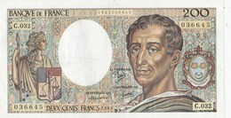 BILLET 200 FRANCS MONTESQUIEU - 200 F 1981-1994 ''Montesquieu''