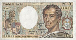 BILLET 200 FRANCS MONTESQUIEU - 200 F 1981-1994 ''Montesquieu''