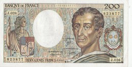 BILLET 200 FRANCS MONTESQUIEU - 200 F 1981-1994 ''Montesquieu''