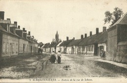 HARBONNIERES  (80.Somme) L'entrée De La Rue De Libons - Hornoy Le Bourg