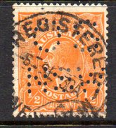 T1820 - AUSTRALIA 1/2 Penny Used WMK 7  Dent 13 1/2x12 1/2. Punctured OS NSW - Gebraucht