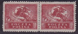POLAND 1920 Fi 99 B1  Mint Hinged Pair - Unused Stamps