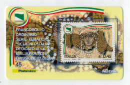 TESSERA  FILATELICA  2004   LA FILATELIA NELLE REGIONI D' ITALIA  EMILIA ROMAGNA     2 SCAN - Philatelic Cards