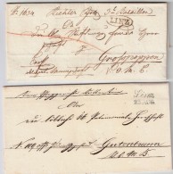 2 Kpl. Briefe Ca 1840, " LINZ " Je Sehr Klar , #6851 - ...-1850 Prephilately