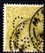 T1837 - AUSTRALIA 4 Pence Used WMK C Of A . Punctured G NSW - Gebruikt