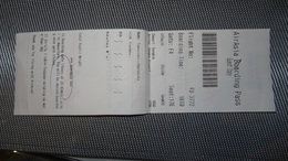 Air Asia Ticket From Bangkok To Yangon - FlugFahrkarte - Carte D'imbarco