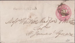 An 1849 'Penny Pink' Envelope To  "Messrs Whitlow, Redford & Whittles, St James's   Price Adj 9th July 2021 - Storia Postale