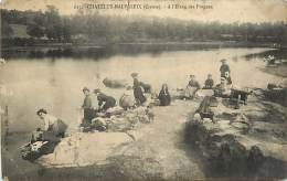 -ref-N678- Creuse - Chatelus Malvaleix -  Laveuses A L Etang Des Prugnes - Laveuse - Metiers - Voit Etat - - Chatelus Malvaleix