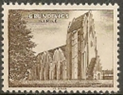 Czeslaw Slania. Denmark 1968. Test Stamp. Grundtvig Cathedral  MNH. EXTREMELY SCARCE! - Probe- Und Nachdrucke