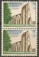 Czeslaw Slania. Denmark 1968. Test Stamp. Grundtvig Cathedral  Pair MNH.  SCARCE! - Proeven & Herdrukken