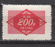 Chine -  Taxe  112 ** - Portomarken