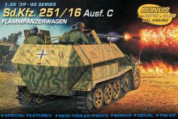 - DRAGON - Maquette Char Sd.Kfz. 251/16 Ausf.C Flammpanzerwagen - 1/35°- Réf 6202 - Militaire Voertuigen