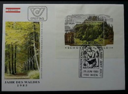Austria Forest 1985 Tree Jungle Plant (miniature FDC) - Other & Unclassified