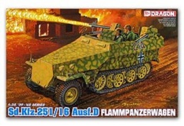 - DRAGON - Maquette Char Sd.Kfz.251/16 Ausf.D Flammpanzerwagen - 1/35°- Réf 6247 - Militär