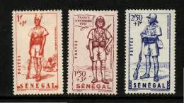 Sénégal  *,  N° 170 à 172 - Défense De L' Empire - Ongebruikt