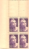 Dernier Prix. Bloc 4 Timbres  Marianne Gandon 25f N°731 - 1945-54 Marianne Of Gandon