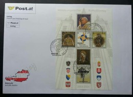 Austria Central European Catholics' Day 2004 (miniature FDC) *Recess Effect *unusual *rare - Sonstige & Ohne Zuordnung