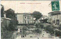 CARTE POSTALE DE POISSONS  -   LE RONGEANT VU DU GRAND PONT - Poissons