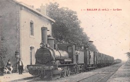 Ballan-Miré     37      La Gare.  Train - Ballan-Miré